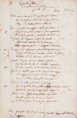 Ravina, Amedeo - Canti Italici di Amedeo Ravina