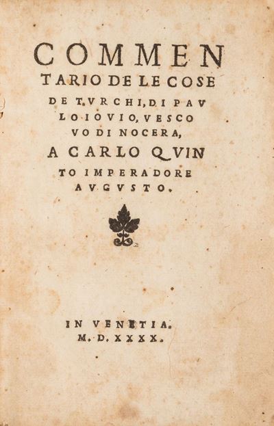 Commentario De le Cose De Turchi