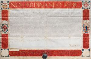 Firenze - Medici - Privilegio del Priorato 