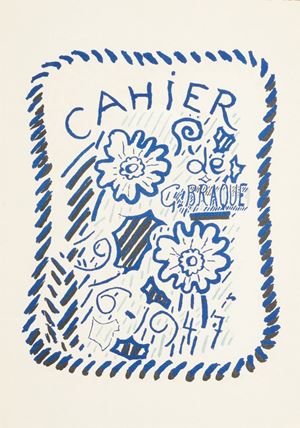 Ricercata e rara edizione originale tirata su Velin d'Arches in soli 95 esemplari numerati, il nostro è il n.56. Cahier de George Braque 1917-1947