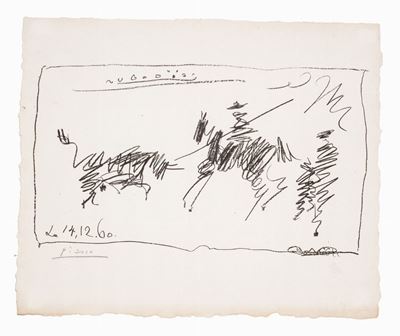 Toros. 15 Lavis Inedits. Poeme De Pablo Neruda. Traduit Par Jean Marcenac.