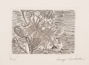 Edizione a tiratura limitata ad 85 esemplari, il nostro è il n.2/80.Il testo è impresso su carta japon, le acqueforti impresse, con fondino, a Roma da Michele Gnocchi e Baldassare Barrovecchio presso la Calcografia Nazionale nel settembre del 1953. Addio ai sogni