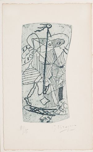 Esemplare n. 9 della tiratura limitata a 15 esemplari fuori commercio  stampati su Rives B.F.K. con un'acquaforte di Georges Braque.  Edizione con la traduzione di d'Yves Battistini e con la prefazione di René Char, . Héraclite d'Ephèse