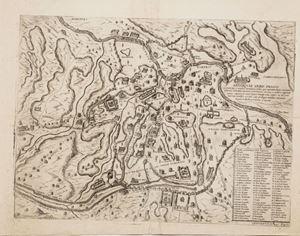 Anteiquae urbis imago accuratissime ex uetusteis mo[n]umenteis, et heis quae supersunt reliquieis et parietineis delineata