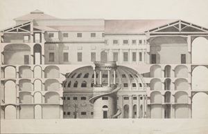 Progetto architettonico di edificio monumentale