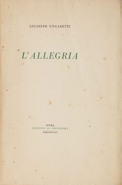 L'allegria