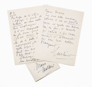 Visconti, Luchino - Lettera, cartolina e telegrammi