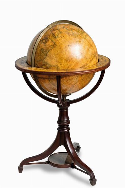 New British Terrestrial Globe / New British Celestial Globe