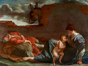 Rest during the flight to Egypt