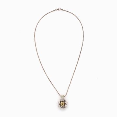 Collana in Diamanti Fancy Yellow e Incol