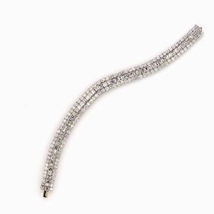 BRACCIALE IN PLATINO E DIAMANTI 
realizz