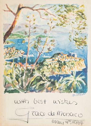 Album di francobolli con dedica