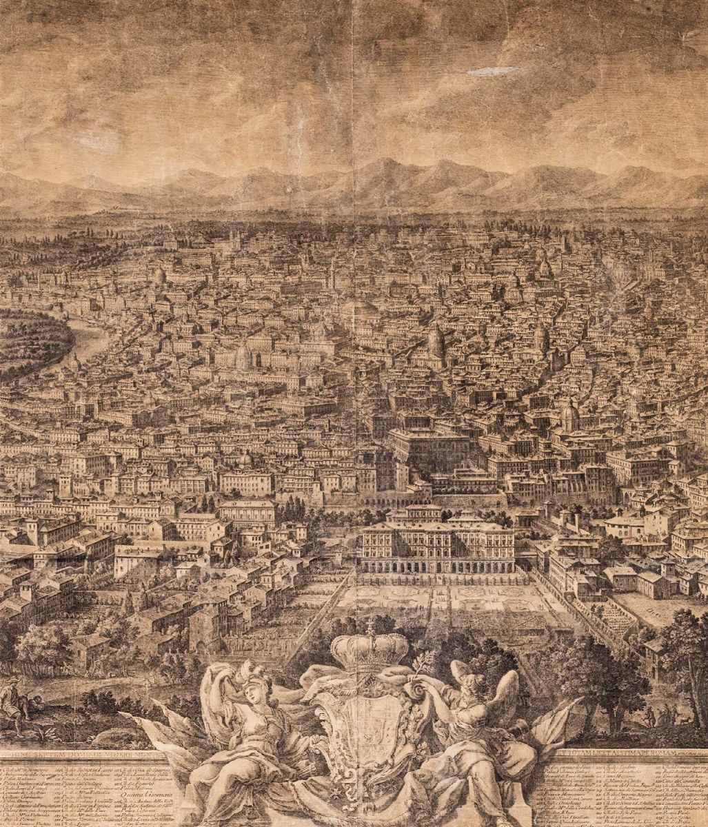 Roma - Vasi, Giuseppe - Vasi, Prospetto della città di Roma visto dal monte Gianicolo