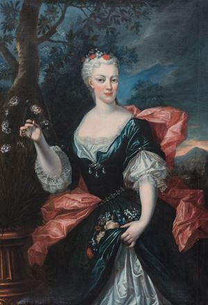 Scuola piemontese, secolo XVIII - Portrait of a lady