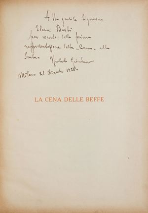 La cena delle beffe: poema drammatico in quattro atti