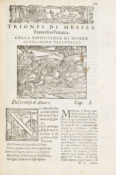 Il Petrarca con L'espositione di M. Alessandro Vellutello