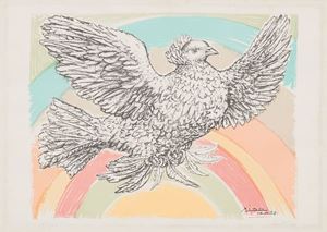 Colombe volant (à l'arc-en-ciel), 1952