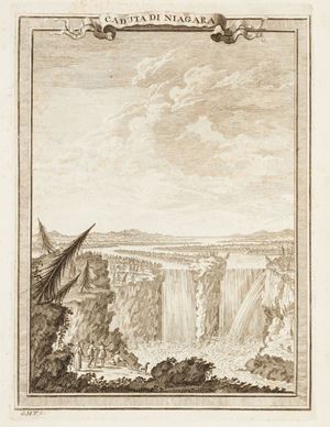 Prima e unica traduzione italiana di questa particolare opera dal sapore enciclopedico dedicata al continente americano. L'originale inglese, edito nel 1762, era di piccolo formato e con sole 8 incisioni. Questa edizione è stata arricchita sia dal punto di vista testuale che iconografico e come la precedente racconta  l'America al lettore sotto vari aspetti: dal commercio agli usi e costumi, dai prodotti alle descrizioni geografiche, orografiche e idrografiche.
 Il Gazzettiere americano contenente un distinto ragguaglio di tutte le parti del mondo...