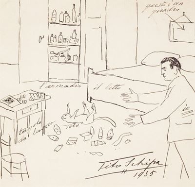 Disegno a China Firmato e Datato