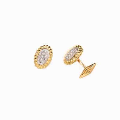 Paio di Gemelli in Oro e Diamanti in Oro