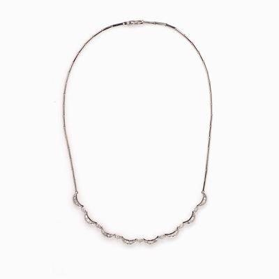 Collana in Oro Bianco e Diamanti Parte C