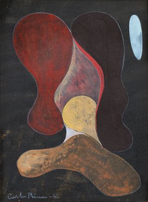 Prina Carla - Senza titolo, 1942
Tempera su cartoncino