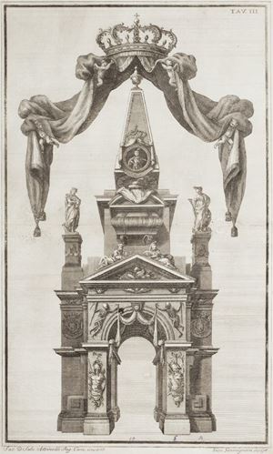 Funerali per Carlo III. Re delle Spagne e per l'Infante di Napoli D. Gennaro Borbone. 