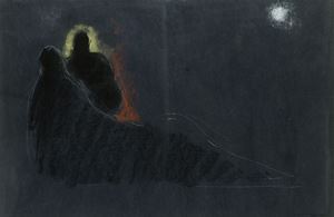 Senza titolo, 1986
Pastello e gessetto s