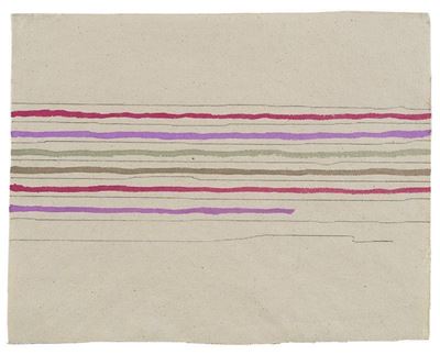 Linee orizzontali, 1973 - Tempera su tela