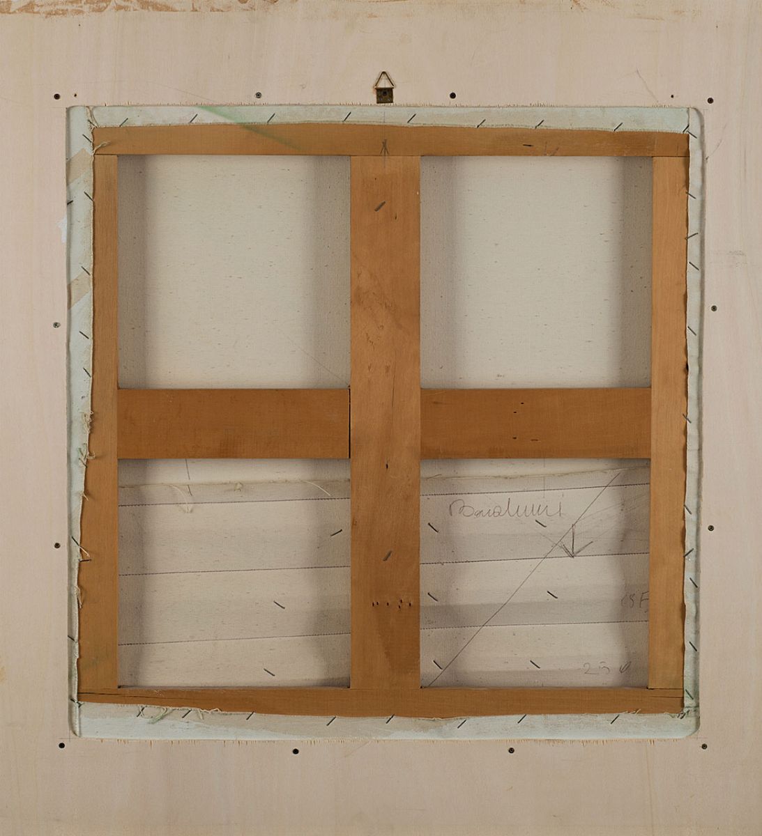 Agostino Bonalumi - Verde, 1979, tela estroflessa e tempera vinilica