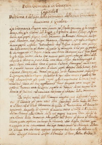 Della Germania in Generale