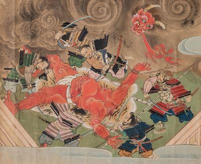 Scene di Battaglie tra Samurai ed Oni