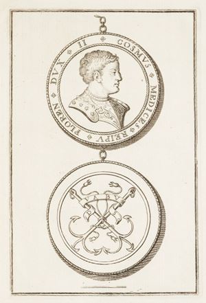 Ristampa della prima edizione (Firenze, Cambiagi, 1781) di questo importante testo sulla storia del Granducato toscano. Vengono narrate le vicende medicee da Cosimo I (1537) a Giovan Gastone (1737). Gli archivi medicei sono fonte primaria per la ricostruzione delle vicende e l'opera si configura come prima storia del Granducato di Toscana e della famiglia Medici nel suo complesso. Il committente, il Granduca Pietro Leopoldo, si preoccupò fortemente che la ricostruzione non recasse offesa alla Chiesa, nonostante la sua impronta illuministica e riformatrice, ma le sue preoccupazioni non bastarono in quanto venne osteggiata dalla Curia. Moreni I, 409; Gamba 2592. Istoria del Granducato di Toscana sotto il governo della casa Medici