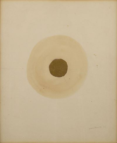 Ambiente spaziale (1949), gouache su carta