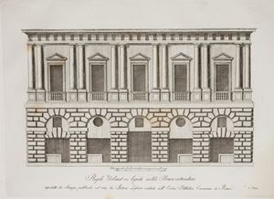 Opere architettoniche di Raffaello Sanzio ncise e dichiarate dall'Architetto Carlo Pontani 