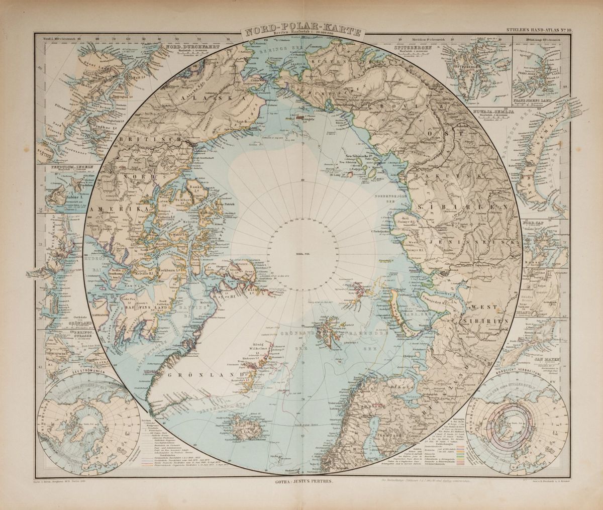 Cartografia - Stieler, Adolf - Hand Atlas 1880 | Libri, Autografi e ...