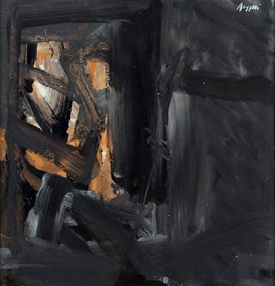 Natura matura, tecnica mista su faesite, 1963