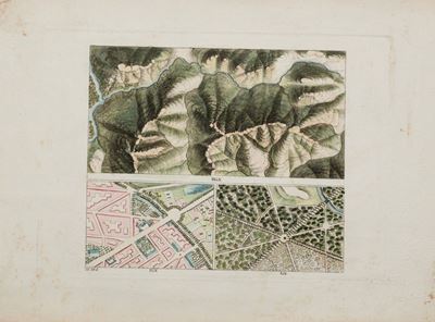 Modelli di Topografia Disegnati e Acquerellati