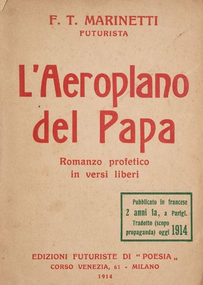 L’aeroplano del Papa. Romanzo Profetico in Versi Liberi