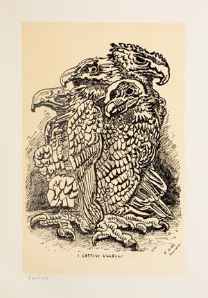 La morte del pettirossoo. Racconto con disegni di Savinio