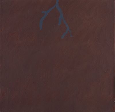 Senza titolo (1966), tecnica mista su cartoncino