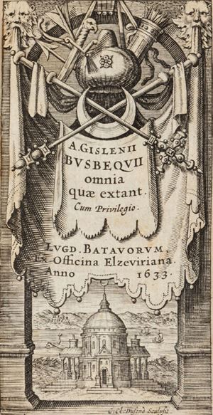  Rara edizione della edizione collettiva delle lettere e degli opuscoli  sull'impero Ottomano dell'autore, celebre viaggiatore e diplomatico francese. Omnia quae extant