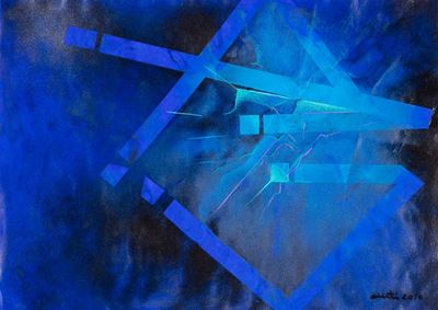 Composizione, tecnica mista su cartoncino, 2010
