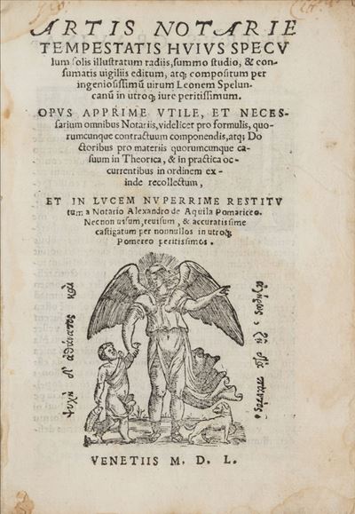 Artis Notarie Tempestatis Huius Speculum Solis Illustratum Radiis, Summo Studio, & Consumatis Vig...