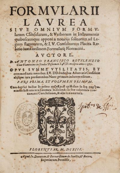 Formularij Laurea Sive Omnium Formularum Clausularum, & Verborum