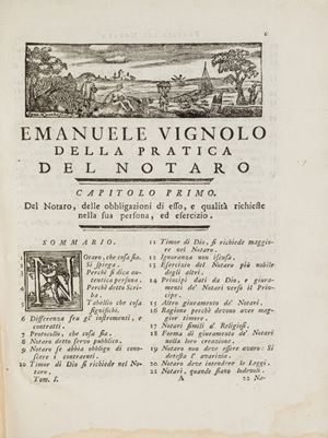 Teorica e pratica de' notari divisa in tre tomi, nei quali si tratta di qualsivoglia contratto e disposizione di ultima volontà