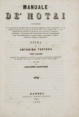 Manuale de' notai