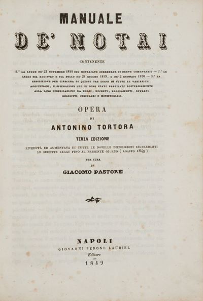 Manuale De' Notai