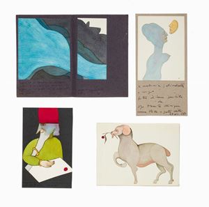 Ugo Pierri, pittore inediale, poeta crepuscolare, scrittore di racconti è nato a Trieste nel 1937, dove attualmente vive e lavora. Si è formato alla scuola di Anita Pittoni. Artista fantasioso e poliedrico, quanto di carattere schivo, Pierri vanta apprezzamenti in Italia e all'estero. Ha al suo attivo una sessantina di mostre personali e collettive, ed undici libri di poesie, racconti ed illustrazioni. Periodicamente pubblica il foglio satirico "Ossetia - l'eco del popolo oppresso", distribuito solo in fotocopia per via postale a chi gli invia i francobolli per le spese di spedizione. Vari enti ed aziende utilizzano le sue opere per pubblicazioni, manifesti ed pieghevoli.
Come pittore ed illustratore Ugo Pierri ha affrontato molteplici tematiche, fra le quali (tra le preferite) quella politico-socio-sanitaria, quella religiosa, quella fiabesco-illustrativa ed i tarocchi. Predilige le tecniche miste, lavorando su tela, carta, cartone, legno, stoffa.

Le opere qui presenti testimoniano la sincera amicizia tra lui e l'amico triestino Sergio Miniussi, dedicatario e destinatario di tutte le opere.  Disegni e poesie