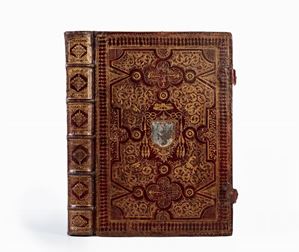 Bell’esemplare in elegante legatura veneziana alle armi della famiglia Grassi di questo Graduale di fine '600. Missale romanum ex decreto sacrosancti concilii tridentini restitutum